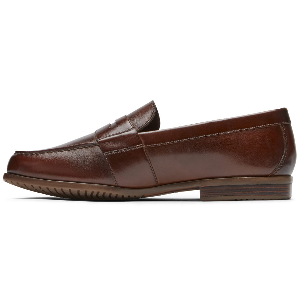 Rockport Loafers For Mens Brown - Classic Lite 2 Penny - AF7160254